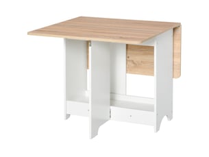 Console à abattants avec étagère, table basse pliante