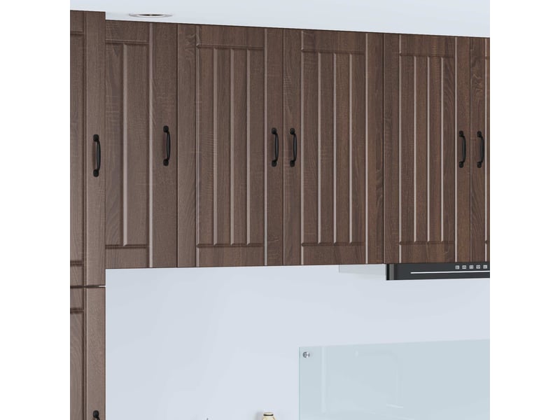  Armoire de cuisine chêne brun 80x31x80cm bois d'ingénierie shl7631  - Conforama B