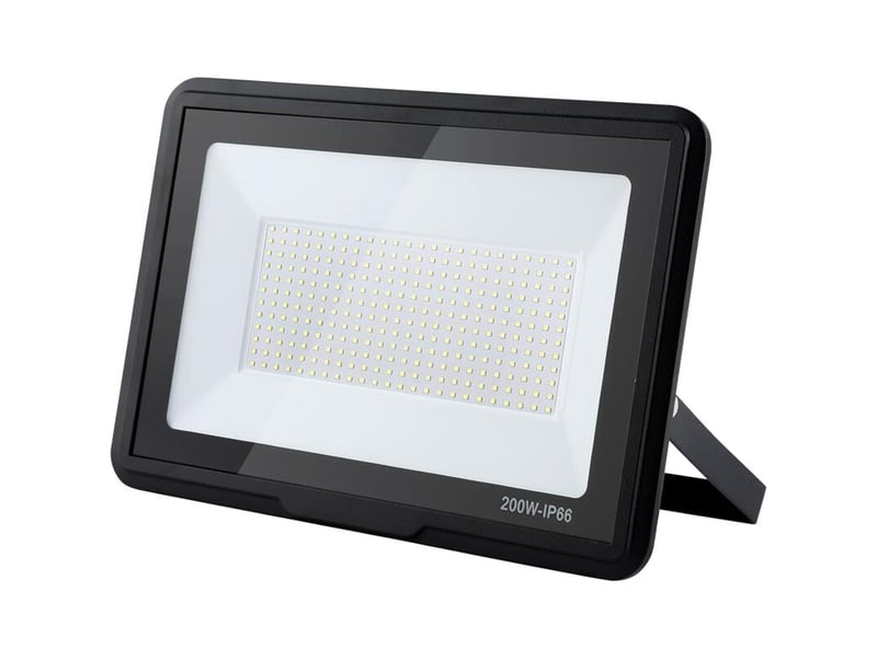  Projecteur led exterieur, 200w 25000lm spot led extérieur, 6000k projecteur exterieur led, parking (blanc froid, 200w)  - Conforama A