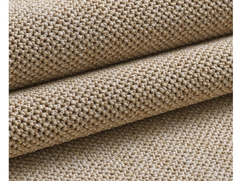 Tapis rond naturel aspect jute beige 160x160cm LOOM1601604300BEIGE - Conforama C