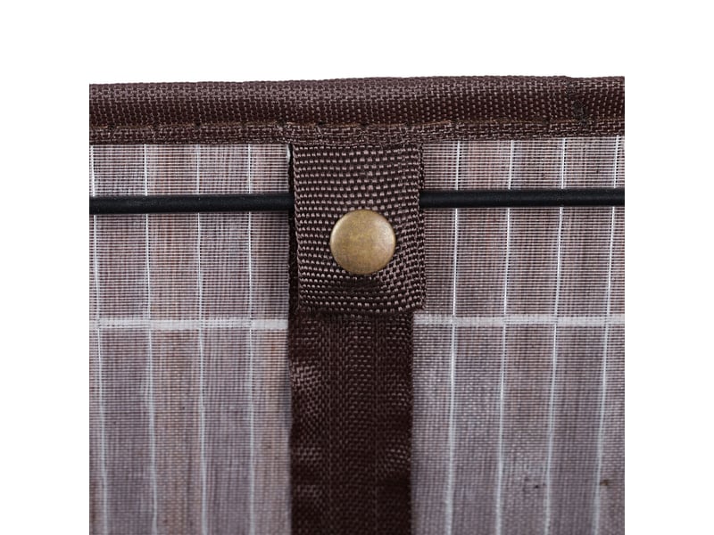  Panier de rangement pliable salon salle de bain 16,5 x 38 x 28,5 cm en bambou beige 13_0010067  - Conforama E