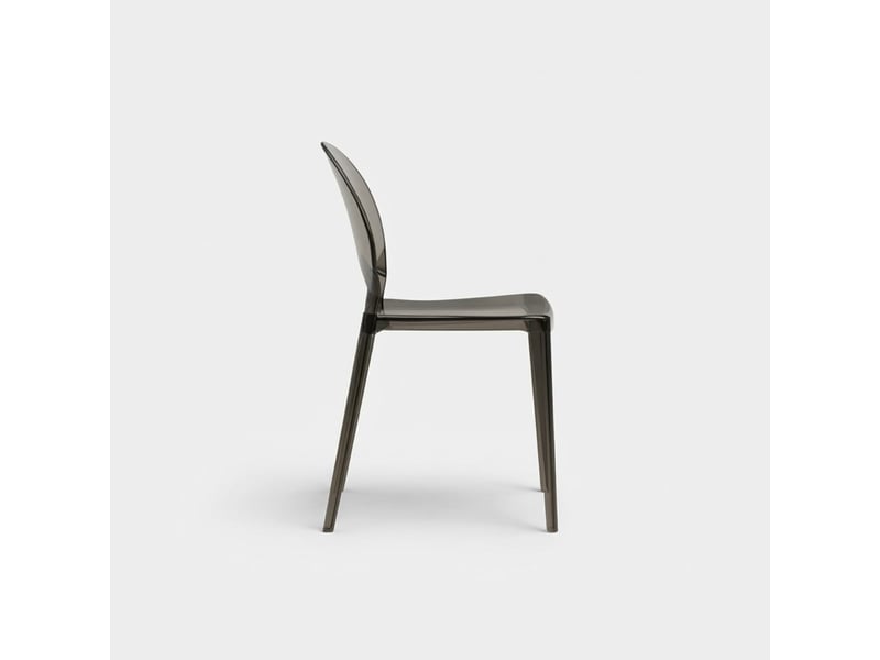 Lot de 4 chaises modernes en polycarbonate pour salle à manger pop  - Conforama E