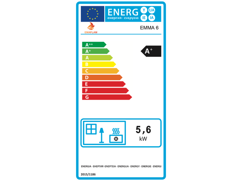 Poêle à granulés étanche emma 6 kw + télécommande - blanc - Conforama D