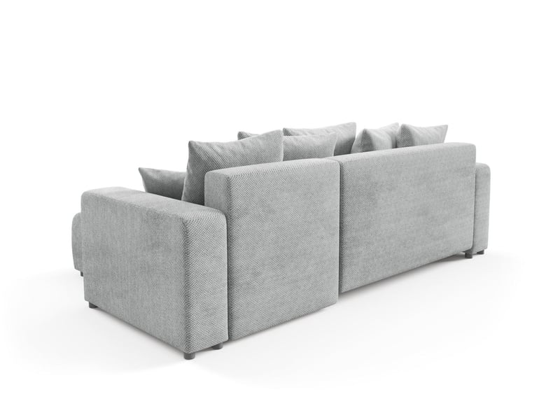  Canapé d'angle convertible evora l gris  - Conforama D