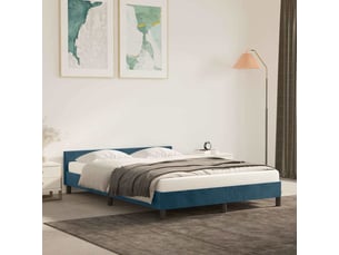 Lit 2 places 140x200 cm coloris bleu