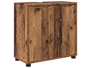 Armoire de lavabo de salle de bain bois ancien 60x30x60 cm
