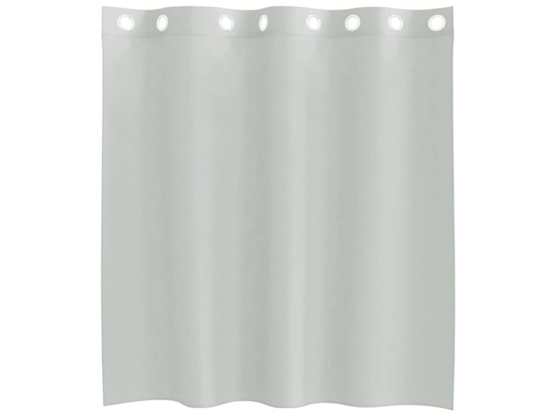  Lot de 2 rideaux en voile, voilages avec œillets gris clair 140x140 cm cf44357  - Conforama D