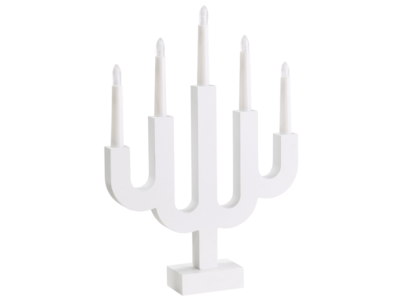  Décoration de noël led bjorkan 42 cm blanc  - Conforama D