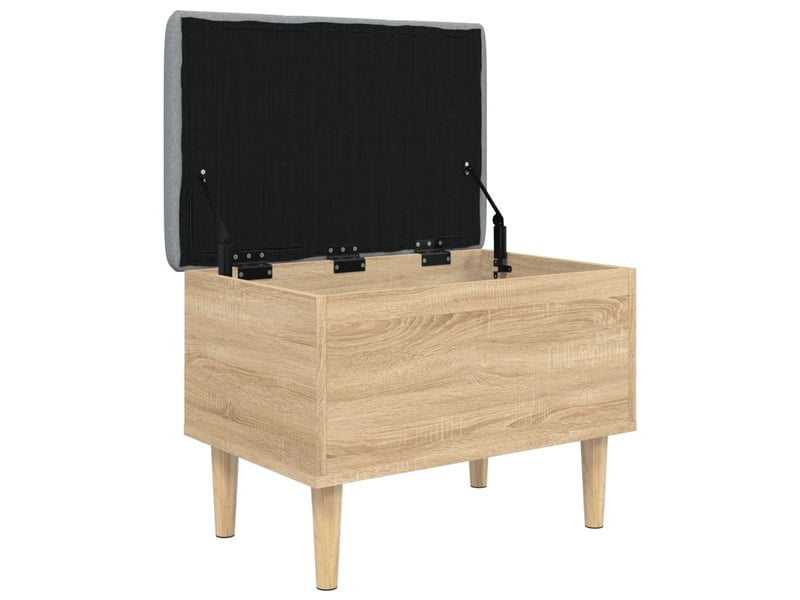  Banc chambre, banc de rangement chêne sonoma 62x42x46 cm bois d'ingénierie  - Conforama D