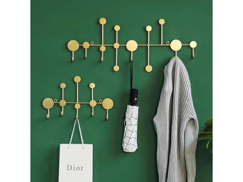  Crochet à vêtements derrière la porte cintre en fer forgé mural porte-manteau cintre décoration murale de la maison, jaune LJY0910CZH - Conforama D