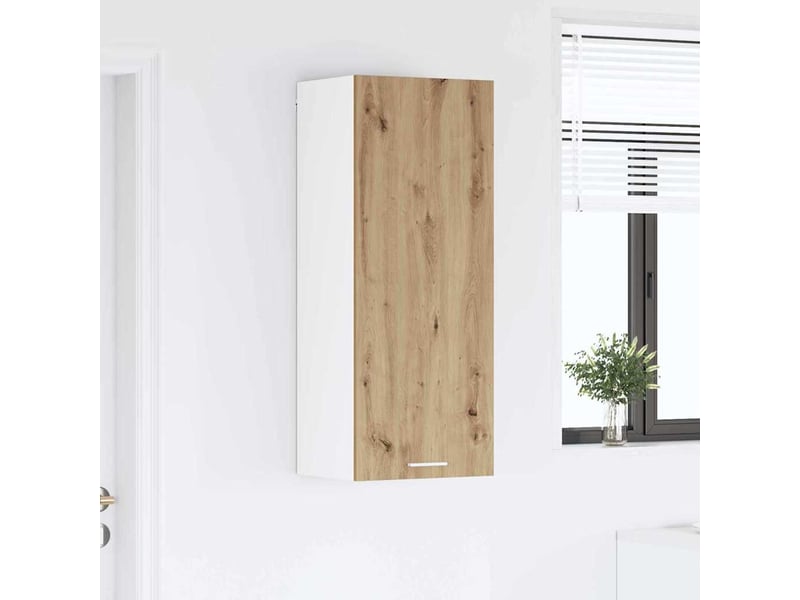 Meuble de rangement cuisine, armoire suspendue chêne artisanal 40x31x100cm shl9972 - Conforama D