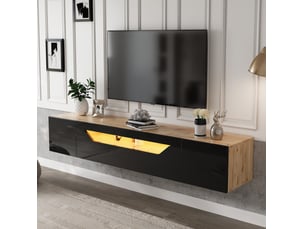 Meuble tv coloris bicolore 37 cm <strong>ELVMI</strong> <strong></strong>