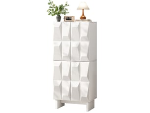 Buffet 4 porte(s)  0 tiroir(s) HAVRYA  - 60.5 cm coloris blanc 