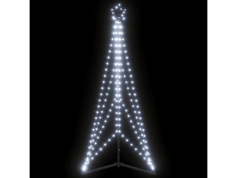  Sapin de noël - arbre de noël à led 363 led blanc froid 182 cm  - Conforama B
