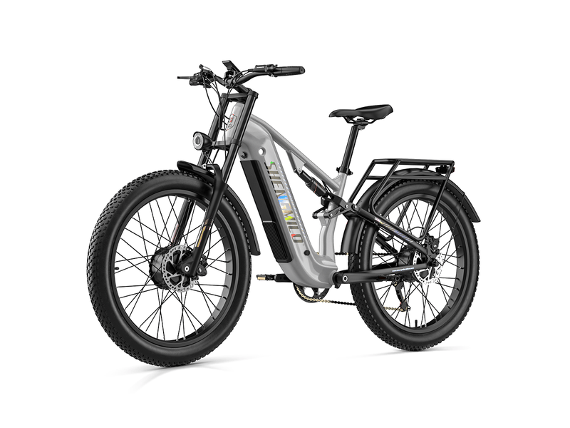  Vélo électrique tout-terrain shengmilo s600pro , double moteur, 48v 25ah, gris  - Conforama D