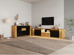 Buffet 2 porte(s) 2 tiroir(s) <strong>RAELUNYI</strong> <strong></strong> - 0 cm coloris blanc