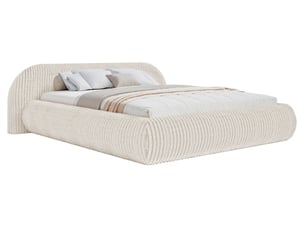 Lit avec rangement 200x200 cm <strong>SELSEY</strong>  <strong>Shels Low</strong> coloris bleu