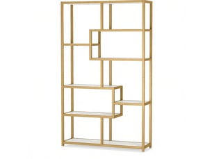 Bibliotheque coloris bicolore 8 étagère(s) <strong>MEULVA</strong> <strong></strong> - 30 cm x 180 cm