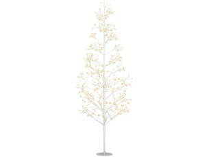 Sapin de noël artificiel de 180 cm avec 384 lumières led blanches