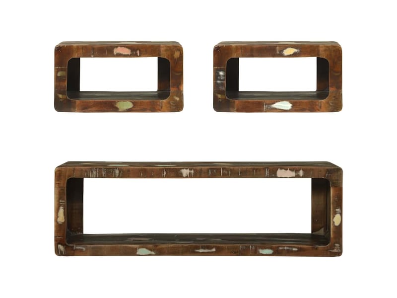  Ensemble meuble tv - banc tv - meuble de rangement 3 pcs multicolore 100 x 30 x 32 cm  - Conforama E