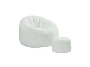 Fauteuil fixe MEUBLIV  Polyester blanc vendu A l'unité