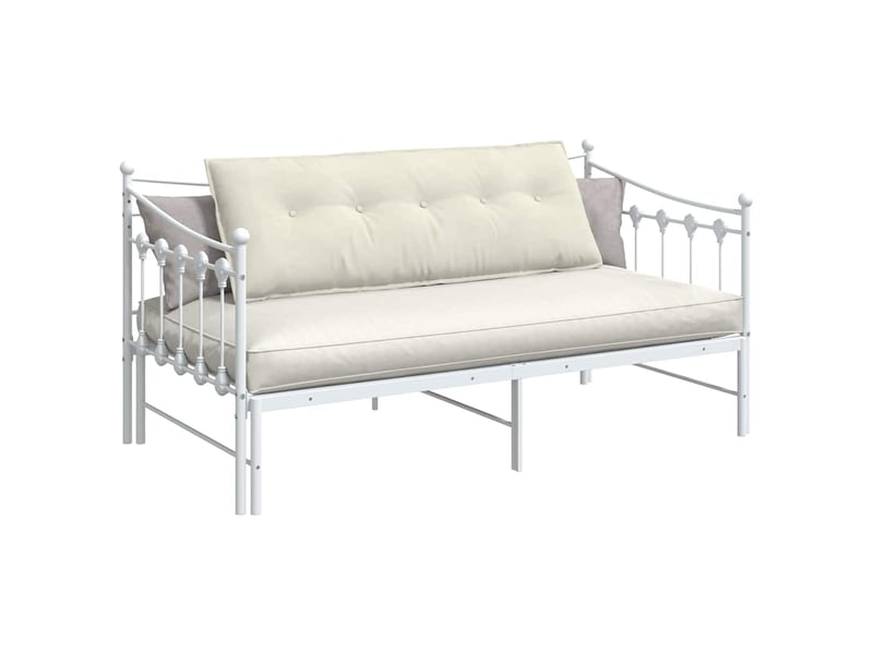Coussin de dos, coussin de dossier crème 140 x 50 cm tissu en velours côtelé cf54618 - Conforama C