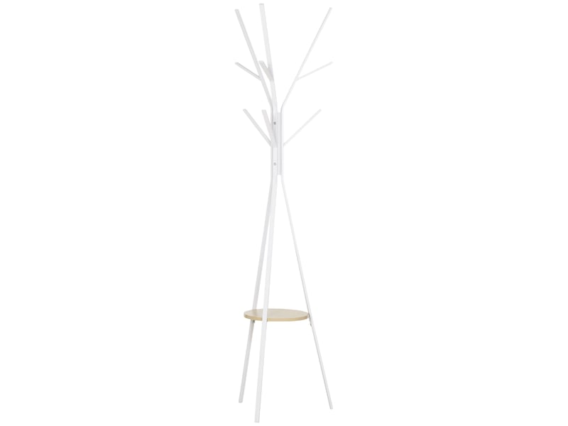  Porte-manteau, porte-manteau sur pied, porte-manteau de couloir, métal blanc, 45x45x180cm pour commander dans le couloir 831-174WT - Conforama A