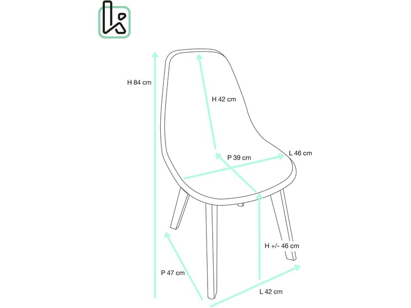  Lot de 4 chaises de cuisine scandinaves nao grises avec pieds en hêtre clair 651-NAO - Conforama D