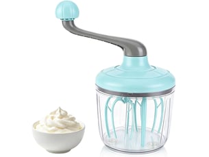 Batteur à oeufs manivelle, manivelle de batteur à œufs, batteurs à main avec bol pour œufss, crème, outil de mixage de cuisine accessoires cuisine