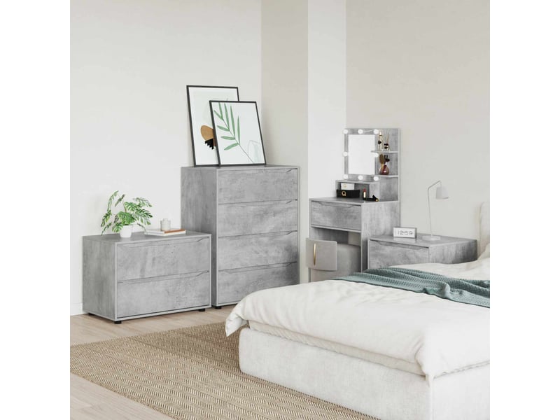 Armoire de rangement, commode de rangement 80 x 48 x 57 cm bois d'ingénierie shl3014  - Conforama D