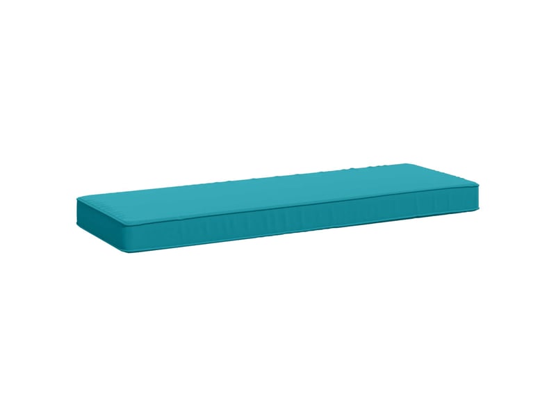 Lot de 2 coussins de banc, coussins d'assise vught 100 % polyester turquoise cf58591 - Conforama C