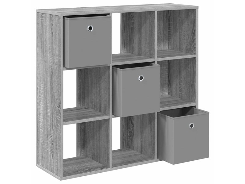  Buffet - bahut - meuble de rangement gris sonoma 88,5 x 29 x 84,5 cm  - Conforama E