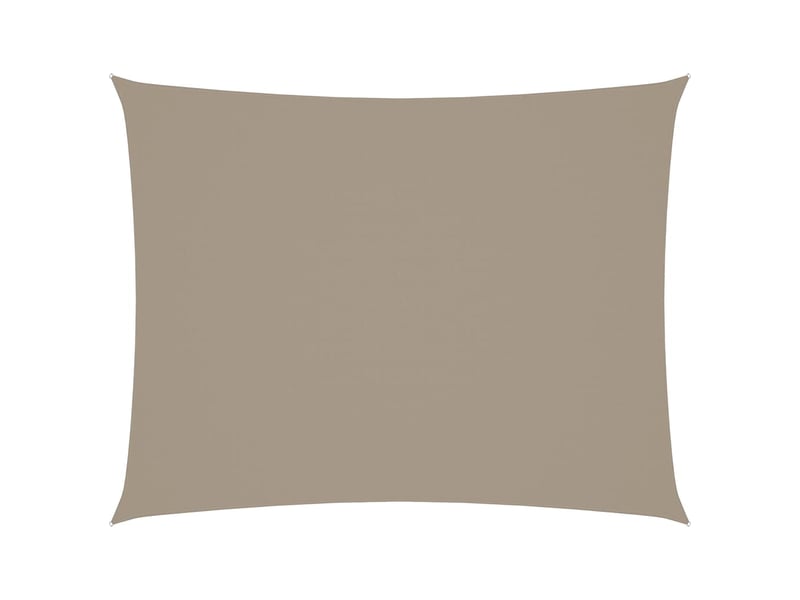  Voile de parasol - voile d'ombrage tissu oxford rectangulaire 3x4 m taupe  - Conforama A