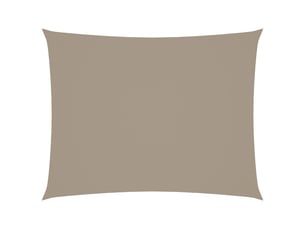 Voile de parasol - voile d'ombrage tissu oxford rectangulaire 3x4 m taupe