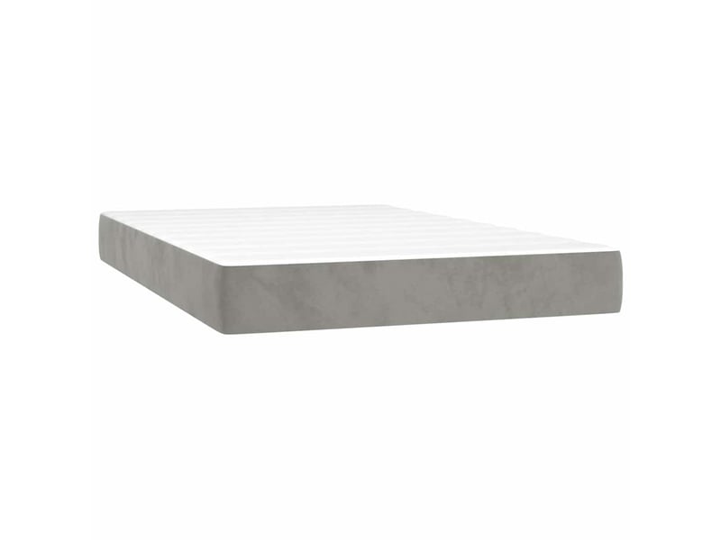Matelas de lit à ressorts ensachés fermeté moyenne gris clair 120x200x20 cm shl93297 - Conforama A