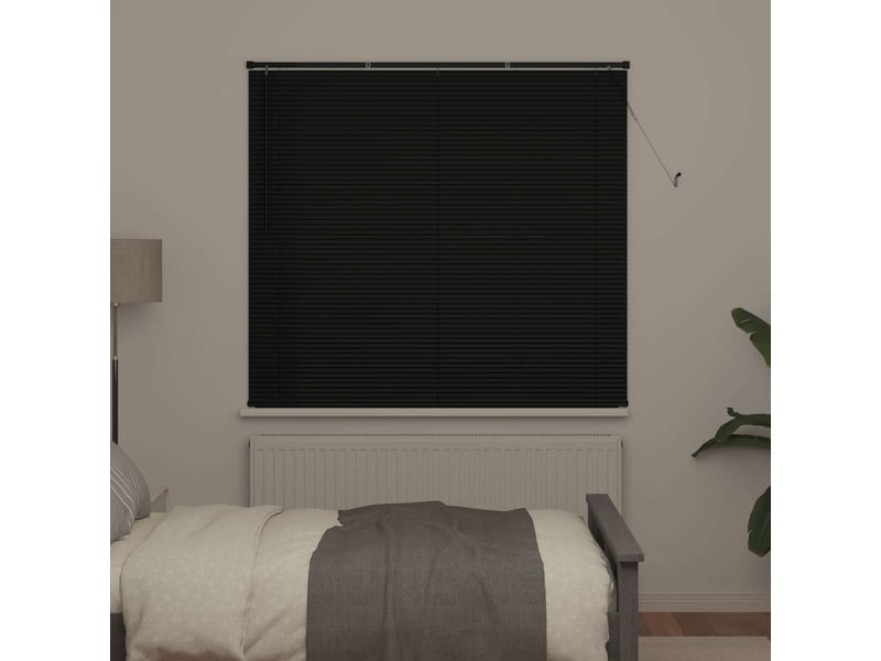  Store vénitien, store de fenêtre noir 150 x 140 cm 25 mm pvc cf48100  - Conforama C