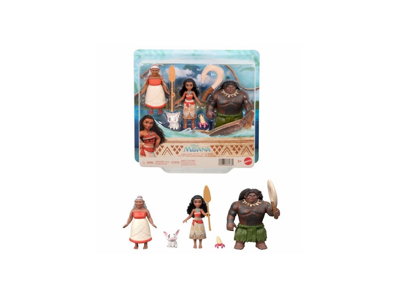  Mini poupées articulées vaiana 3 avec maui gramma tala pua accessoires AADFA01631 - Conforama A