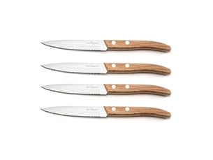 Forest - set de 4 couteaux office bois naturel