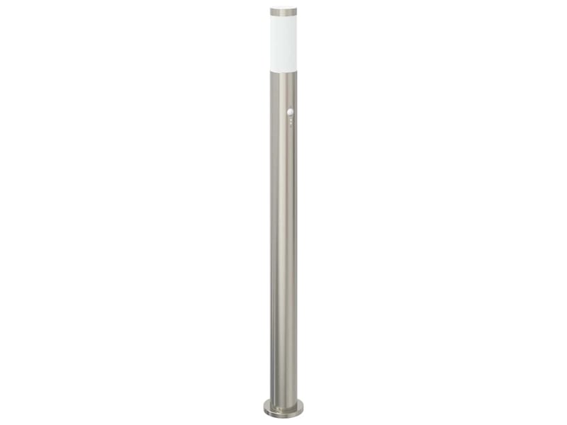 Lot de 3 borne lumineuse avec détecteur 110 cm acier inoxydable ip44 shl88776 - Conforama D