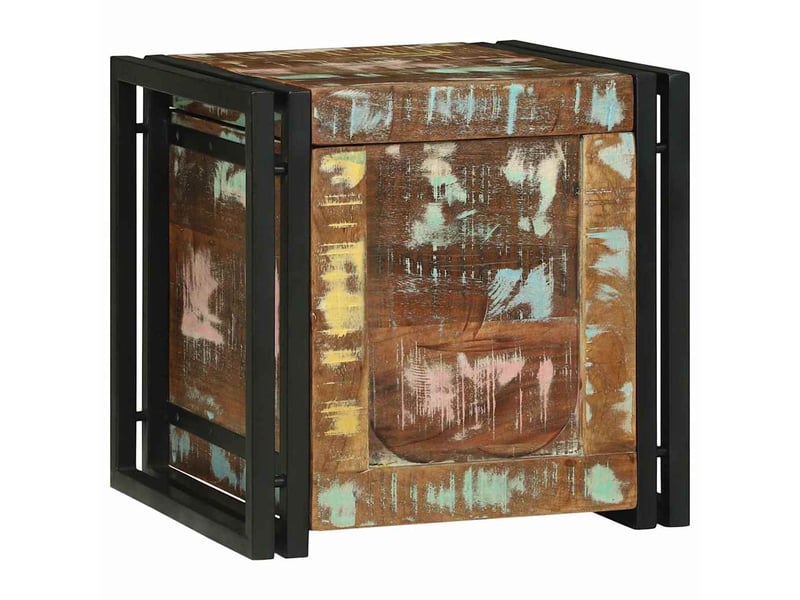  Boîte de rangement, coffre de rangement marron et noir 40x40x40 cm shl87307  - Conforama C