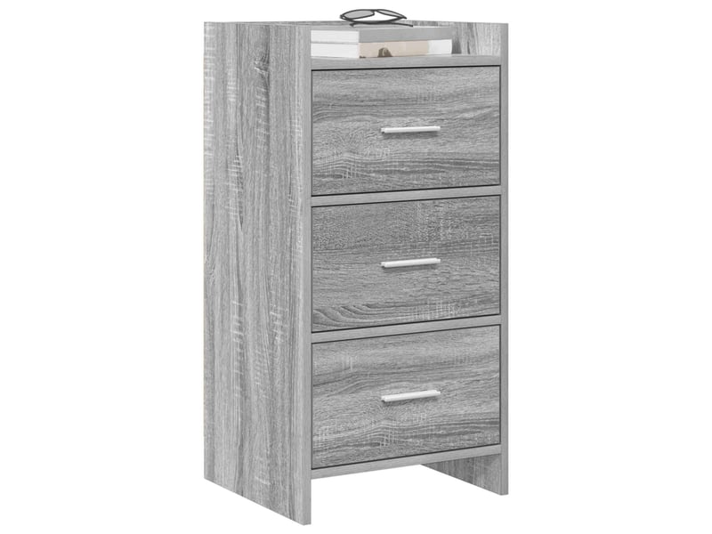  Buffet - bahut - meuble de rangement sonoma gris 40 x 36 x 80 cm bois d'ingénierie  - Conforama C