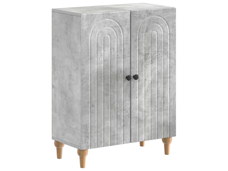  Ensemble de meuble de salle de bain 3 pièces alkmaar gris béton cf63298  - Conforama C