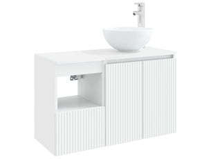 Ensemble de mobilier de salle de bain 2 pc blanc cf63987