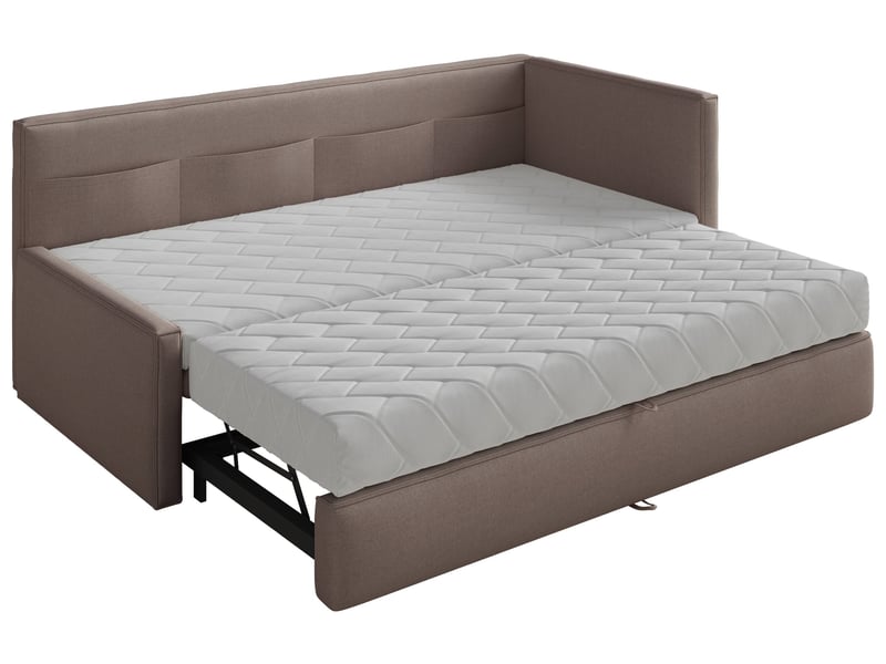  Selsey nesmi - lit rembourré - 90x200 cm - brun clair Nesmi - Conforama E