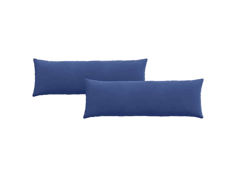  Lot de 2 coussins de canapé, coussins décoratifs bleu police 120 x 40 cm cf59015  - Conforama A