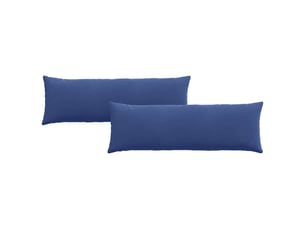 Lot de 2 coussins de canapé, coussins décoratifs bleu police 120 x 40 cm cf59015