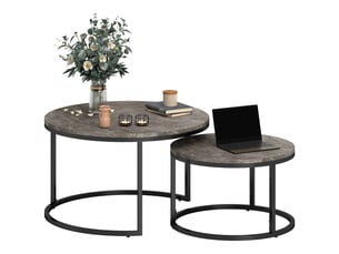 Table basse  coloris gris <strong>PANGIVO</strong> <strong></strong> - 78.5 cmx78.5 cm