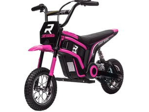 Moto electrique enfant controle securite 24v mini pneus 12 pouces cadre metal rose homvra