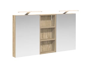 Ensemble de meubles de salle de bain 3 pcs 110x10.5x60.5 cm shl590