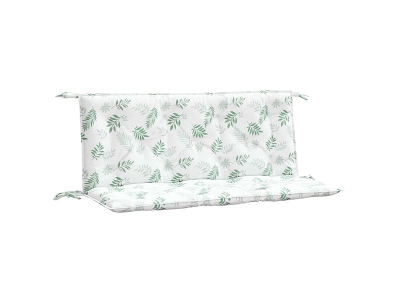  Lot de 2 coussins de banc de jardin, coussins d'assise motif de feuilles tissu cf58668  - Conforama A